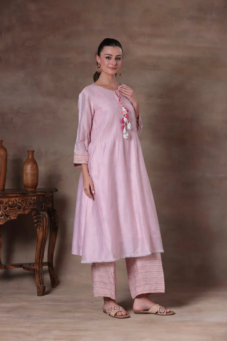 The Blush Pink Tassel A-Line Set - Image 4