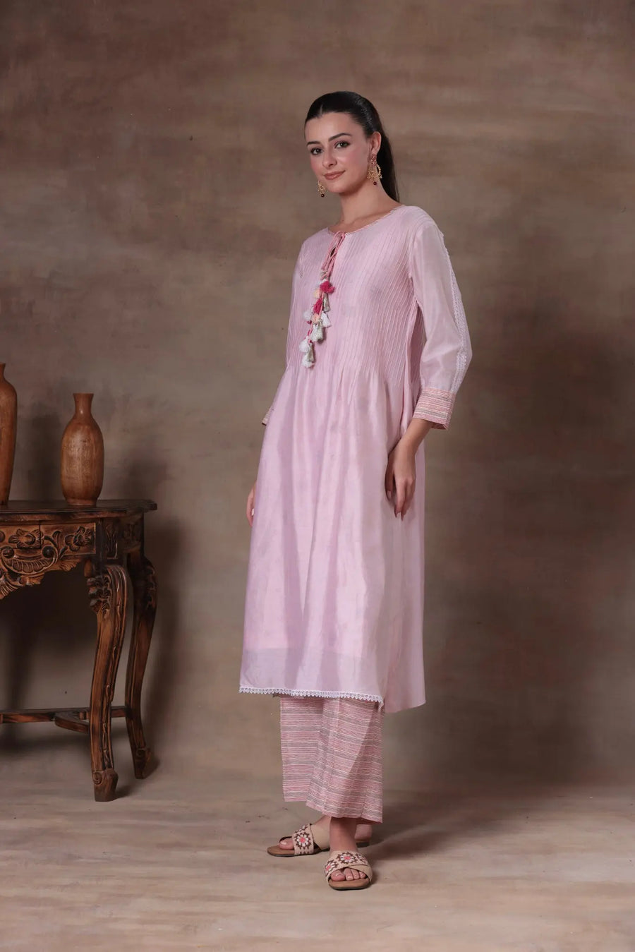 The Blush Pink Tassel A-Line Set - Image 3