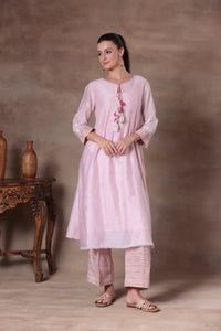 The Blush Pink Tassel A-Line Set