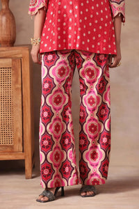Scarlet Bloom Geometric Set Arzoo Essentials