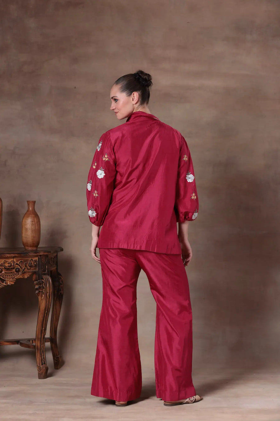 The Fuchsia Floral Tie-Front Co-ord - Image 10