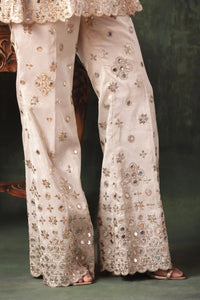 The Ivory Mirror Peplum Set Arzoo Essentials