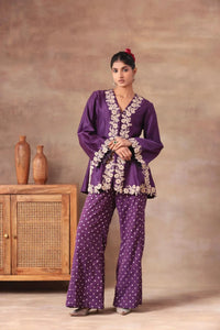 The Royal Plum Scalloped Co-ord Arzoo Essentials