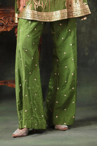 The Lavender-Olive Ombre Silk Set Arzoo Essentials