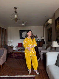 Bright Yellow Balloon Pant Set