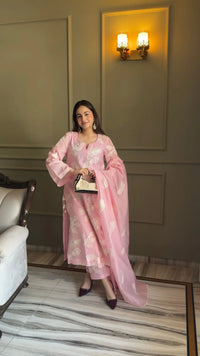 Blush Mul Chanderi Set