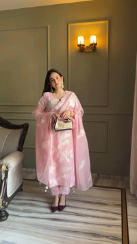 Blush Mul Chanderi Set