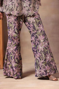 Midnight Orchid Floral Co-ord Set - Arzoo Essentials
