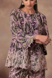 Midnight Orchid Floral Co-ord Set - Arzoo Essentials