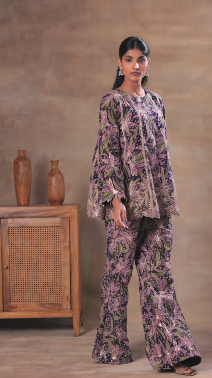 Midnight Orchid Floral Co-ord Set - Image 8