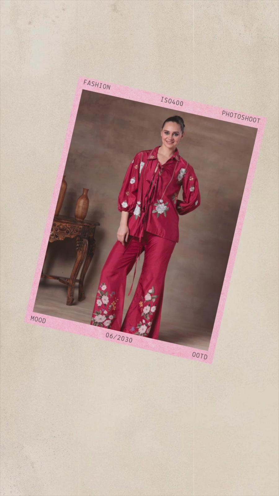 The Fuchsia Floral Tie-Front Co-ord - Image 11