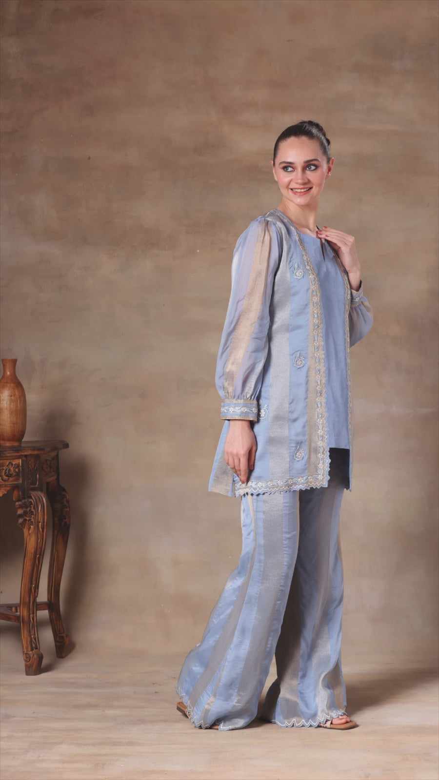 The Ivory Mirror Peplum Set - Image 11