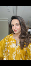 Sunlit Yellow Floral Embroidered 3-Piece Kurta Set