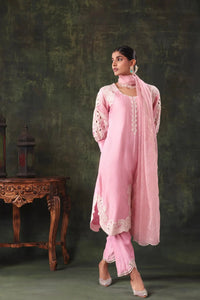 The Blush Pink Bishop Sleeve Set - Arzoo Essentials