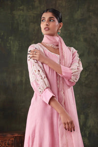 The Blush Pink Bishop Sleeve Set - Arzoo Essentials