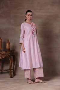 The Blush Pink Tassel A-Line Set - Arzoo Essentials