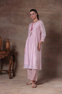 The Blush Pink Tassel A-Line Set - Arzoo Essentials