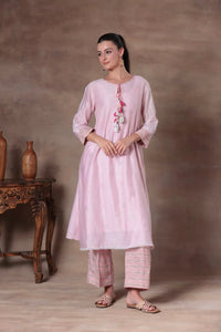 The Blush Pink Tassel A-Line Set - Arzoo Essentials