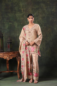 The Champagne Rose Scalloped Set - Arzoo Essentials