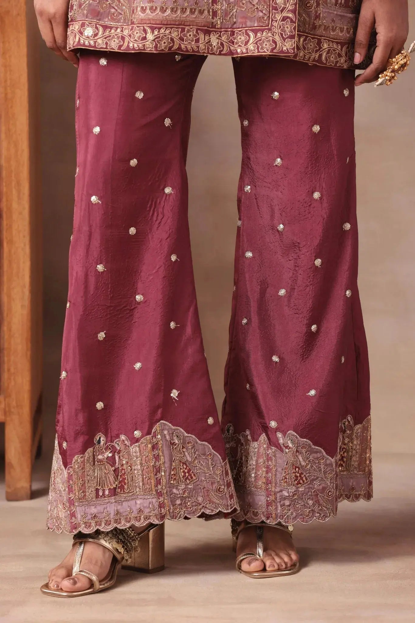 The Dusty Rose Angrakha Heritage Set - Arzoo Essentials