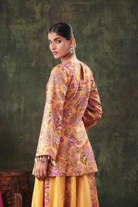 The Mustard Floral Sharara Set - Arzoo Essentials