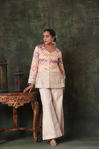 The Pastel Chevron Ikat Co-ord - Arzoo Essentials