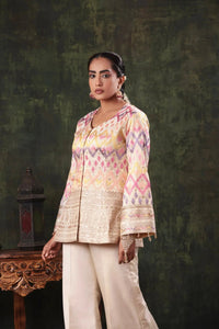 The Pastel Chevron Ikat Co-ord - Arzoo Essentials