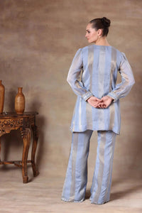 The Powder Blue Metallic Panel Set - Arzoo Essentials